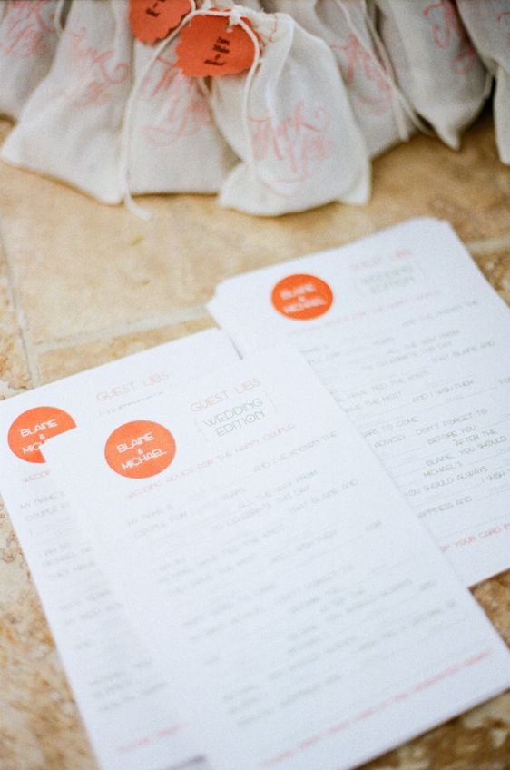 Vibrant Coral Real Wedding: Blaine and Mike