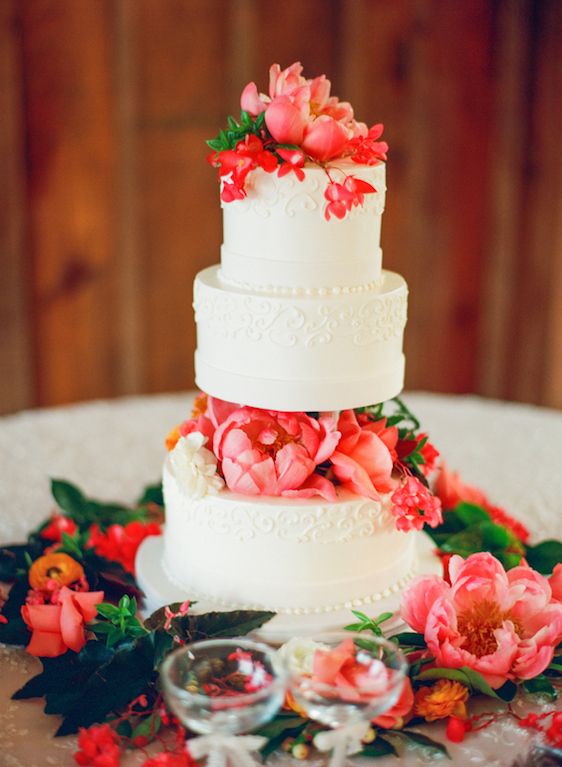 Vibrant Coral Real Wedding: Blaine and Mike