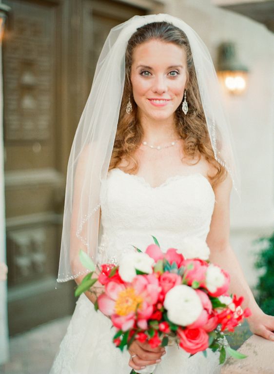 Vibrant Coral Real Wedding: Blaine and Mike