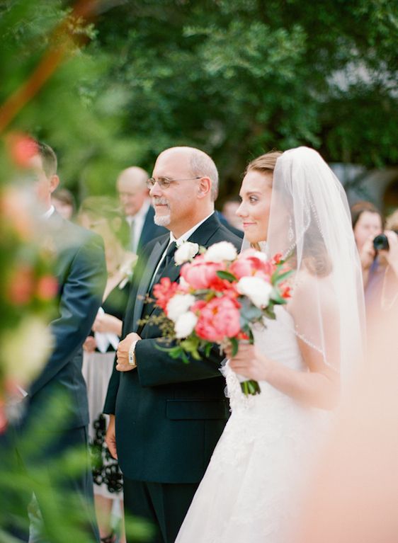 Vibrant Coral Real Wedding: Blaine and Mike