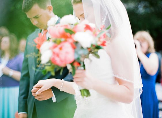 Vibrant Coral Real Wedding: Blaine and Mike