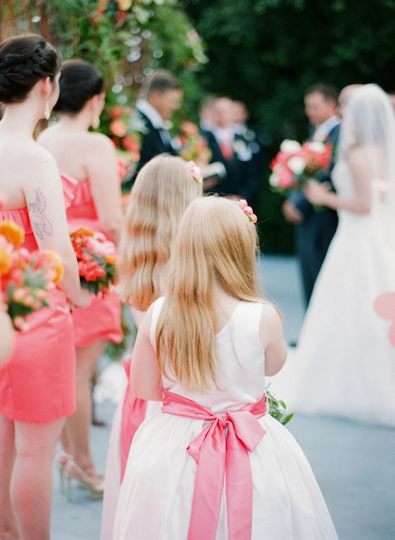 Vibrant Coral Real Wedding: Blaine and Mike