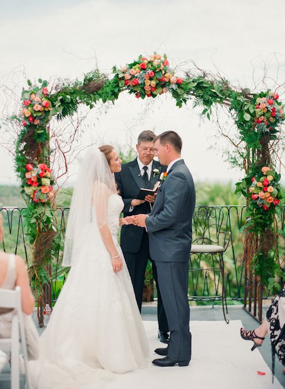 Vibrant Coral Real Wedding: Blaine and Mike