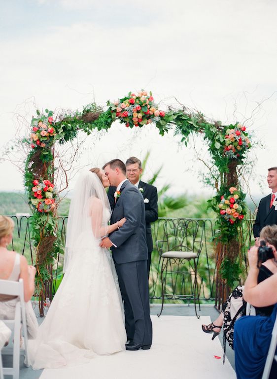 Vibrant Coral Real Wedding: Blaine and Mike