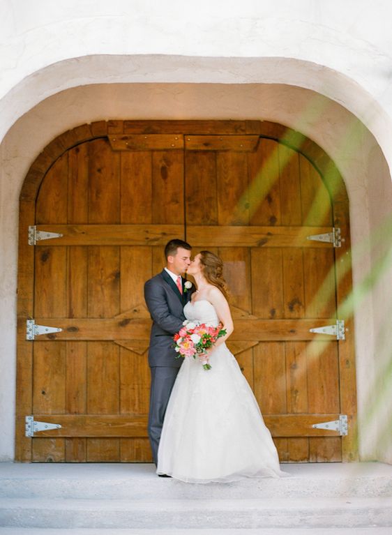 Vibrant Coral Real Wedding: Blaine and Mike