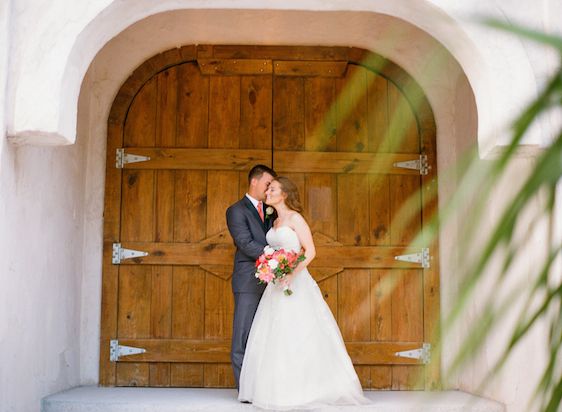 Vibrant Coral Real Wedding: Blaine and Mike