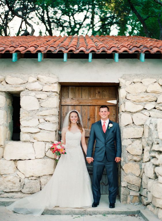 Vibrant Coral Real Wedding: Blaine and Mike