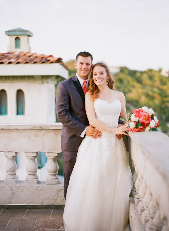 Vibrant Coral Real Wedding: Blaine and Mike