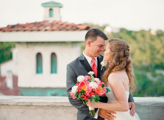 Vibrant Coral Real Wedding: Blaine and Mike