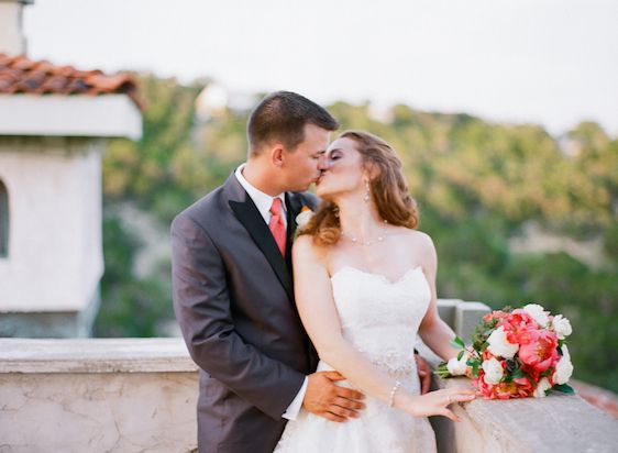 Vibrant Coral Real Wedding: Blaine and Mike