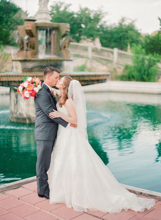 Vibrant Coral Real Wedding: Blaine and Mike
