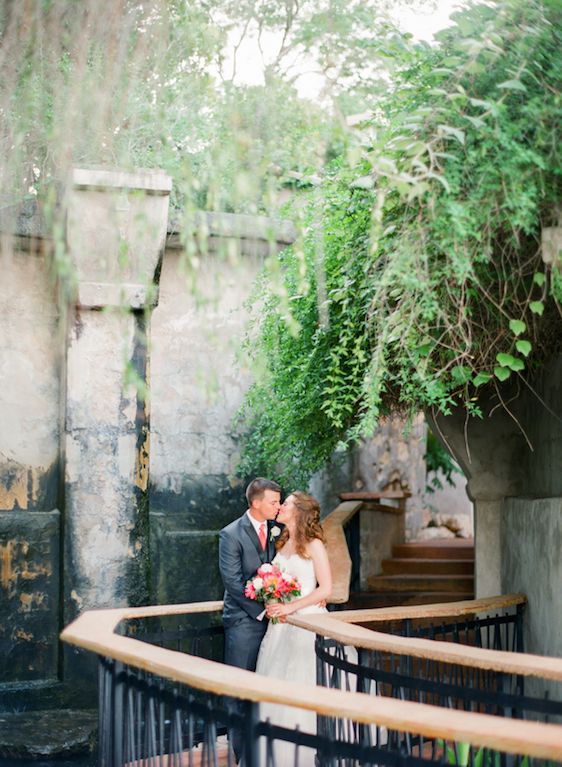 Vibrant Coral Real Wedding: Blaine and Mike