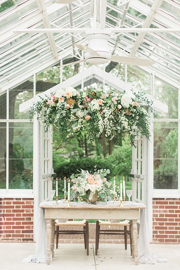 Captivating Wedding Inspiration in a Dreamy Greenhouse