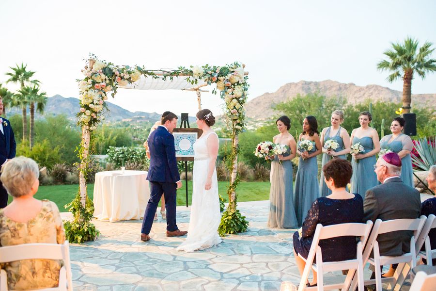 Dana and Bob's Romantic Dusty Blue Wedding in Scottsdale