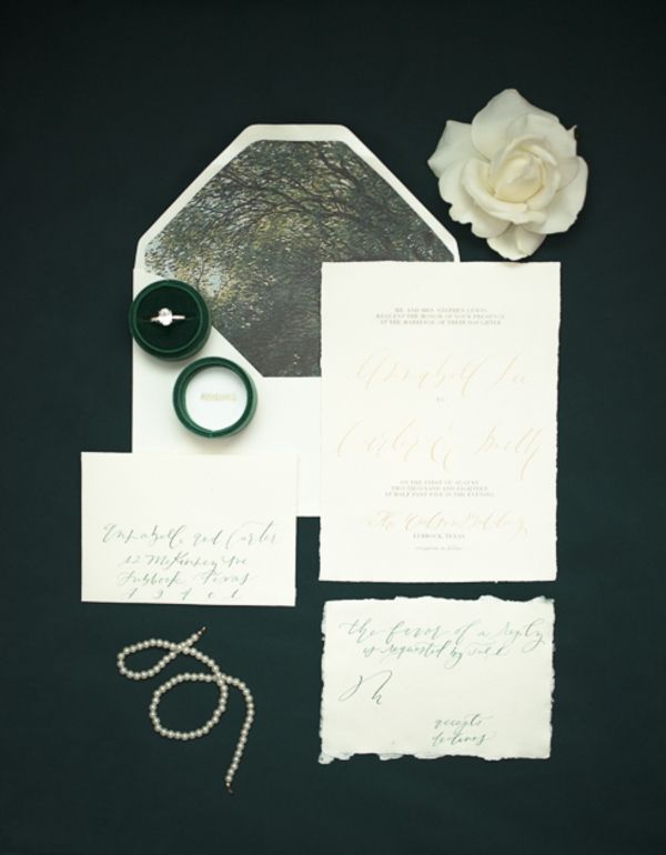 Oh So Romantic Emerald Green Wedding Inspiration