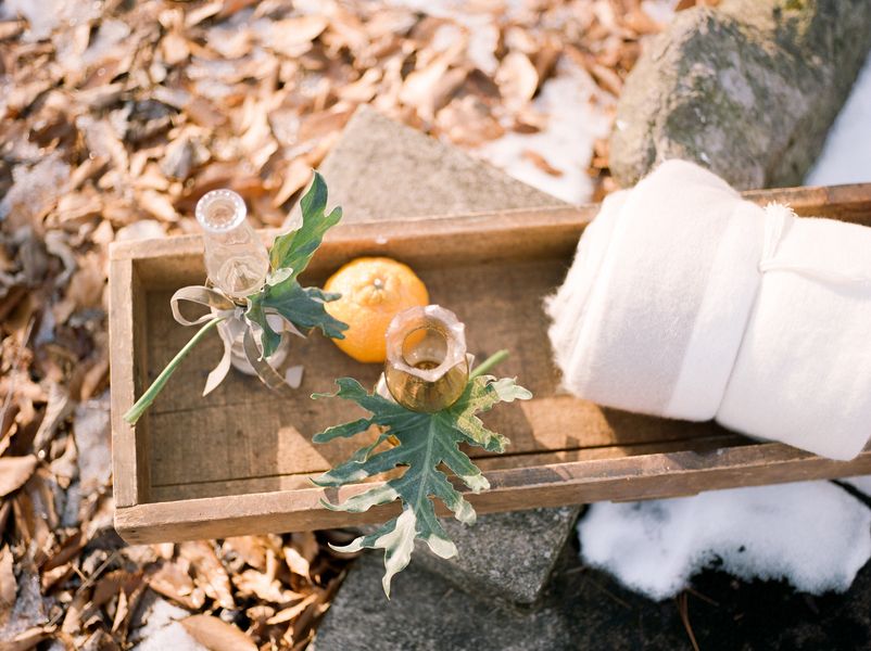  Intimate Winter Elopement Celebrated with Friends