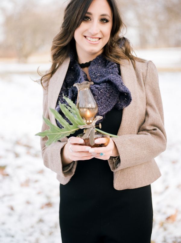  Intimate Winter Elopement Celebrated with Friends