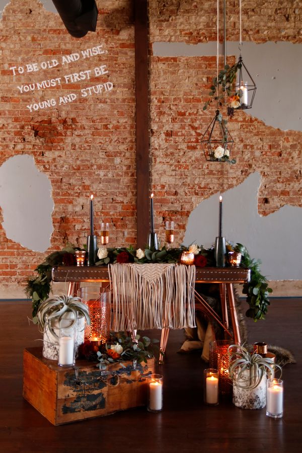  Earthy Styled Industrial Shoot with Copper Elements