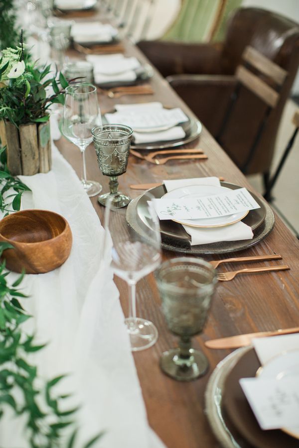  Farm to Table Wedding Inspo in Greenery