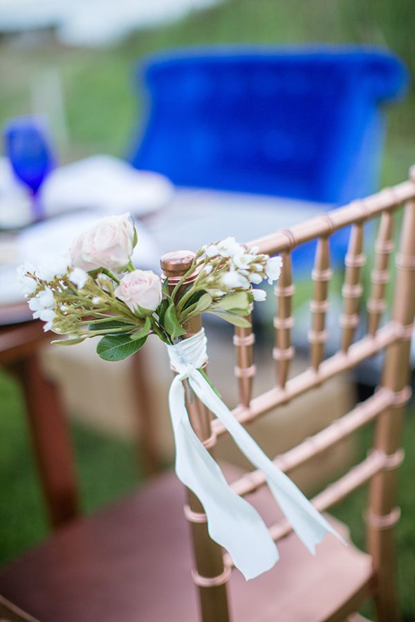  Oceanside Wedding Inspiration with Pops of Cobalt