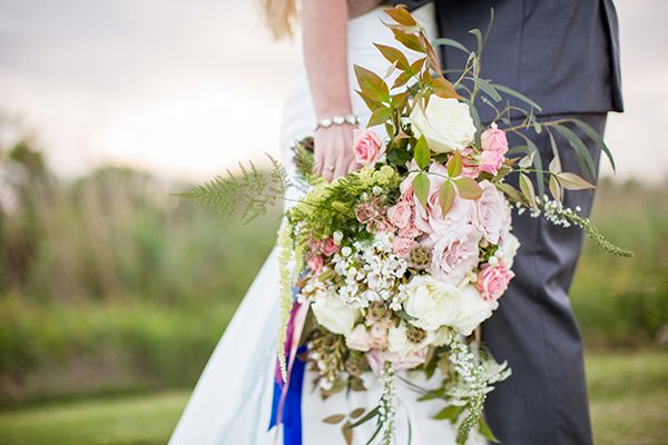  Oceanside Wedding Inspiration with Pops of Cobalt