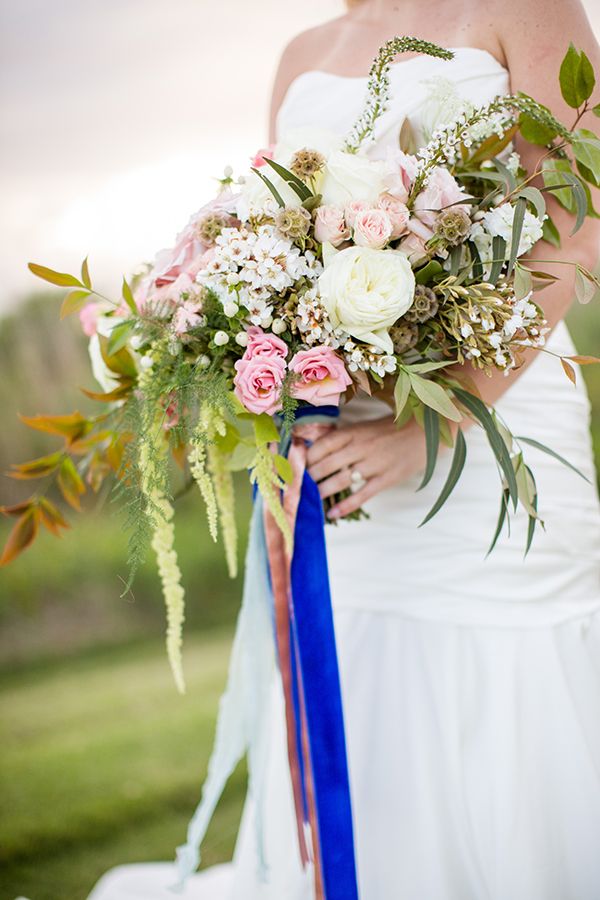  Oceanside Wedding Inspiration with Pops of Cobalt