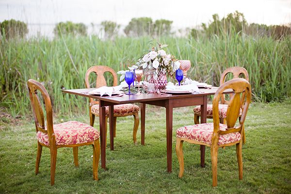  Oceanside Wedding Inspiration with Pops of Cobalt