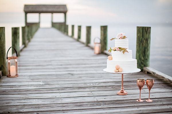  Oceanside Wedding Inspiration with Pops of Cobalt