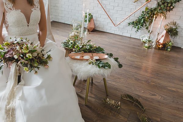  Geometric Wedding Inspiration with Vintage Touches