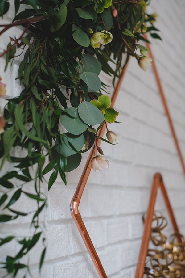  Geometric Wedding Inspiration with Vintage Touches