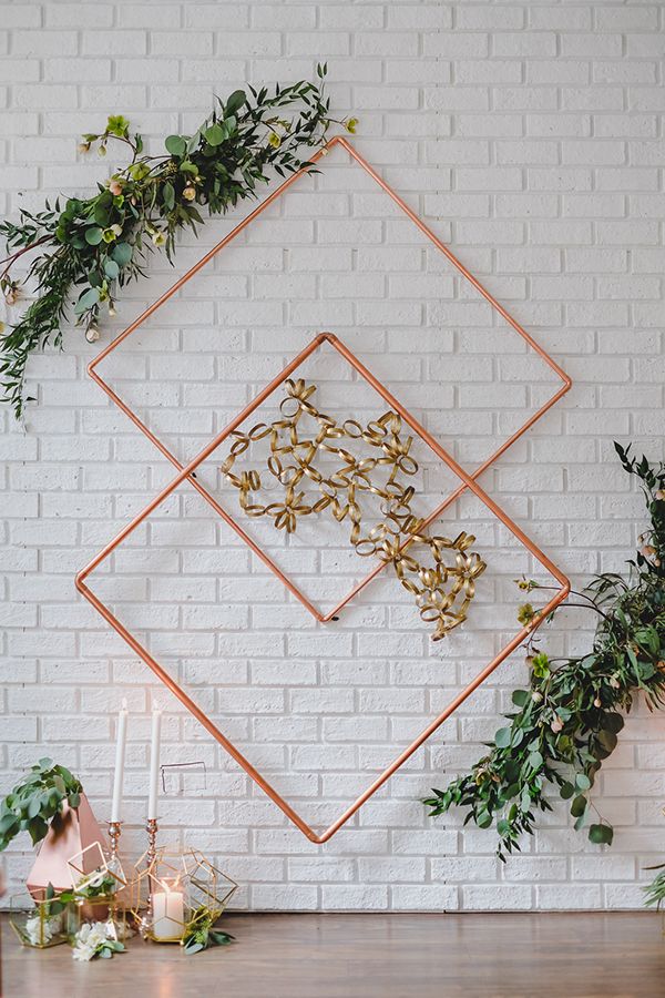  Geometric Wedding Inspiration with Vintage Touches