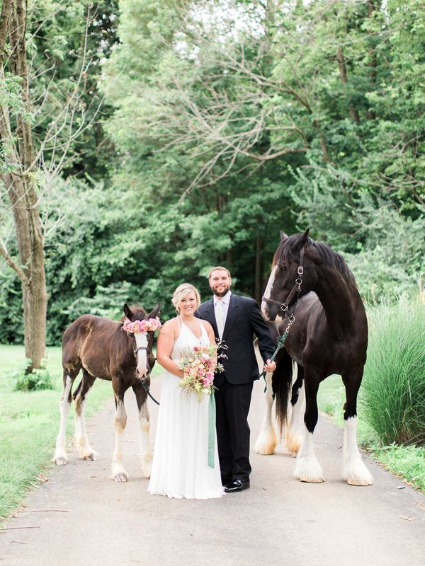 McKenna & Marcus's Whimsical Engagement Session Featuring Rare Horses