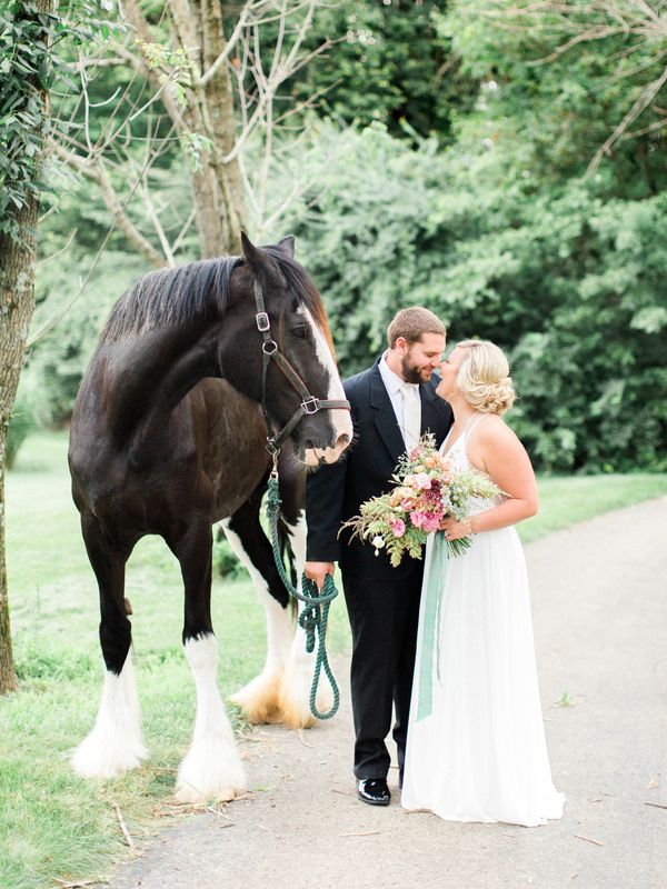 McKenna & Marcus's Whimsical Engagement Session Featuring Rare Horses