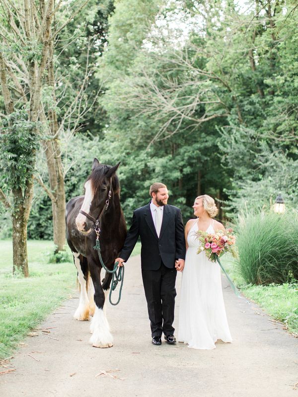 McKenna & Marcus's Whimsical Engagement Session Featuring Rare Horses