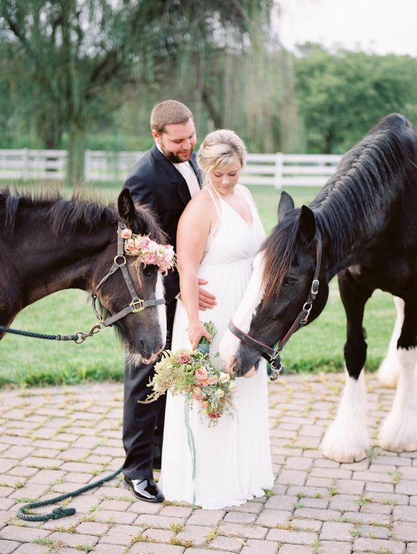 McKenna & Marcus's Whimsical Engagement Session Featuring Rare Horses