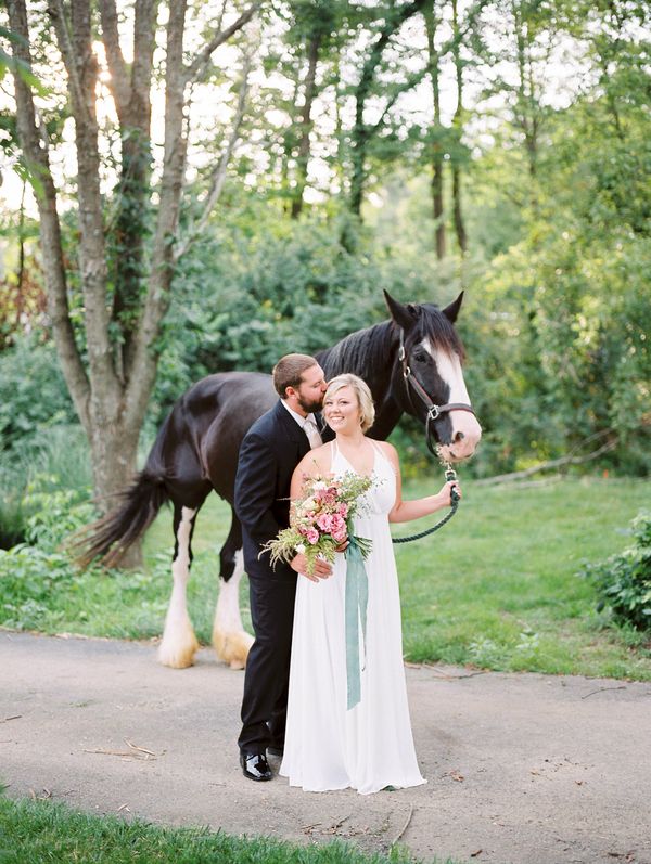 McKenna & Marcus's Whimsical Engagement Session Featuring Rare Horses