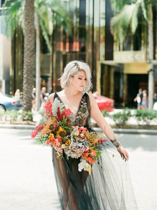  Daring and Nouveau Bridal Session in Beverly Hills