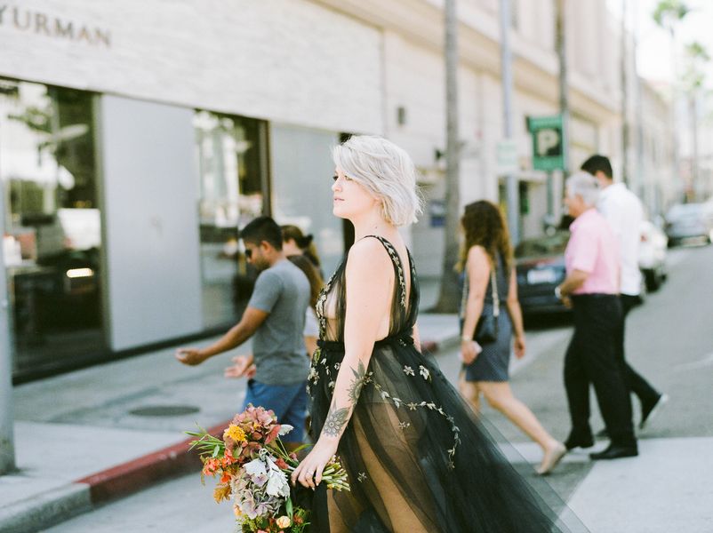  Daring and Nouveau Bridal Session in Beverly Hills
