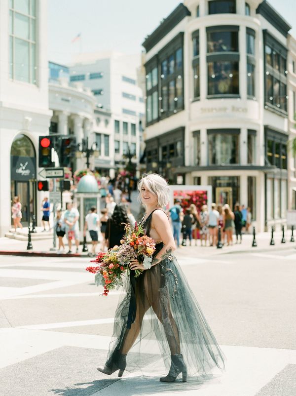  Daring and Nouveau Bridal Session in Beverly Hills