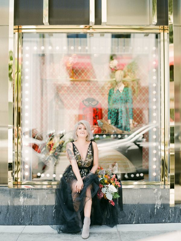 Daring and Nouveau Bridal Session in Beverly Hills