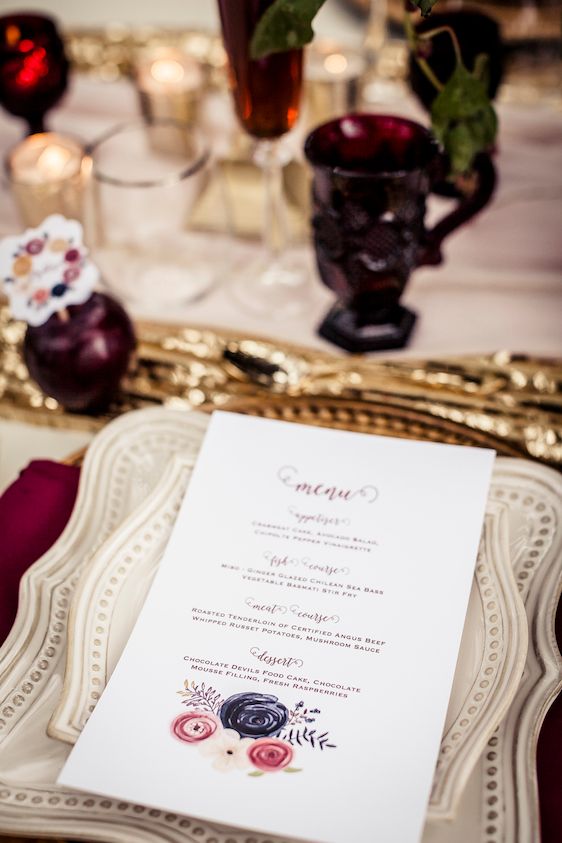 Marsala Wedding Inspiration: Pantone Color of the Year! @perfectpalette