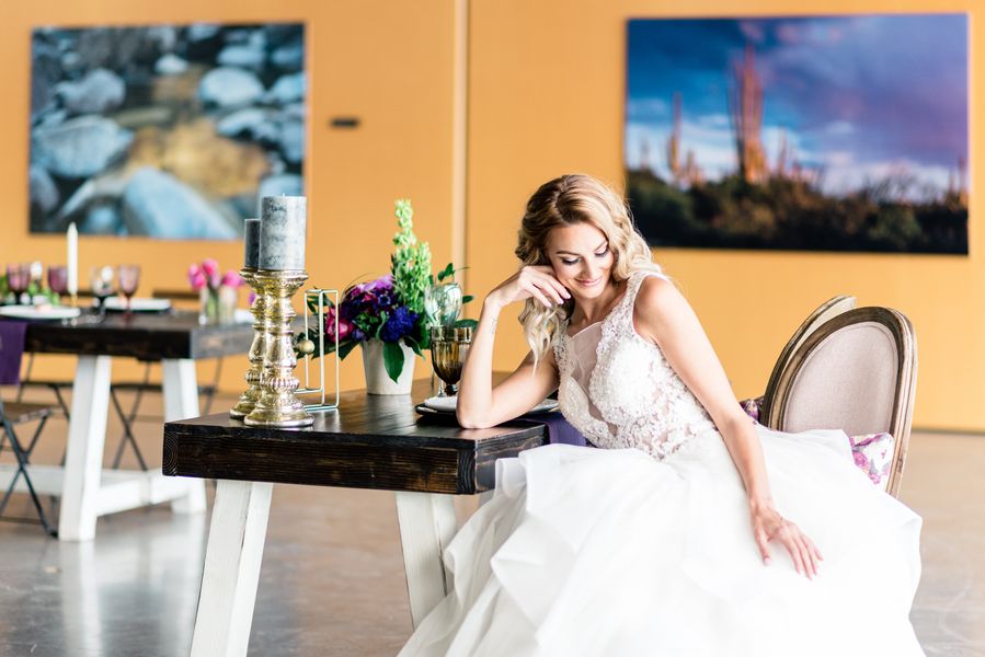 Blossoming Wedding Inspiration with Shades of Purple