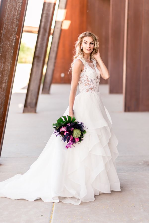 Blossoming Wedding Inspiration with Shades of Purple