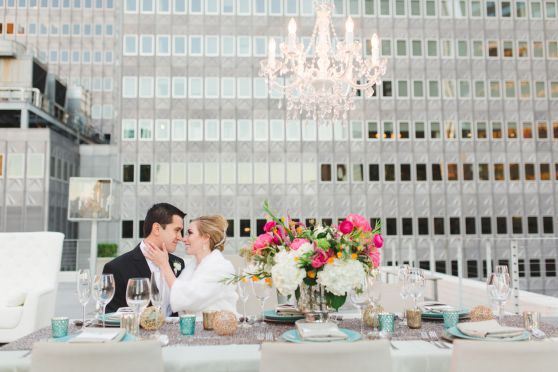 Styled Shoot | Urban Modern Rooftop - to see more: www.theperfectpalette.com - Photo by Allen Tsai Photography, Styled by Keestone Events