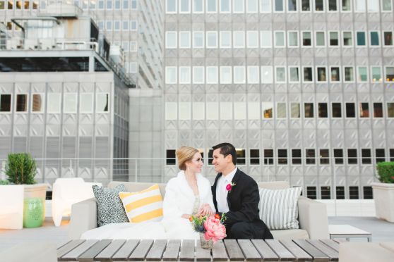 Styled Shoot | Urban Modern Rooftop - to see more: www.theperfectpalette.com - Photo by Allen Tsai Photography, Styled by Keestone Events