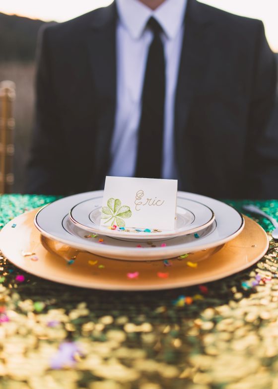  St. Patrick's Day Styled Shoot - to see more: http://www.theperfectpalette.com 