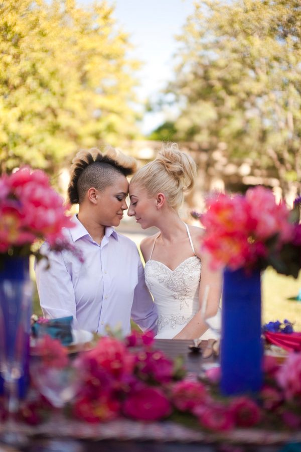  LGBT Styled Shoot | Modern, Colorful and Gorgeous - to see more: http://www.theperfectpalette.com - by Cakes and Kisses Photography