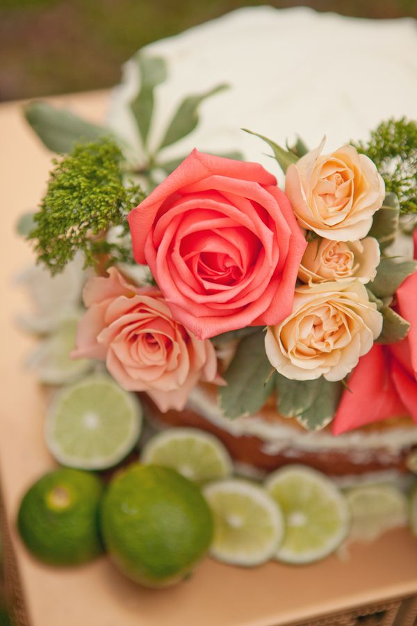 Coral, Graperfruit and a Twist of Lime - Styled Shoot - to see more: www.theperfectpalette.com - photo by Danielle Evans Photography, Floral Design by LB Floral