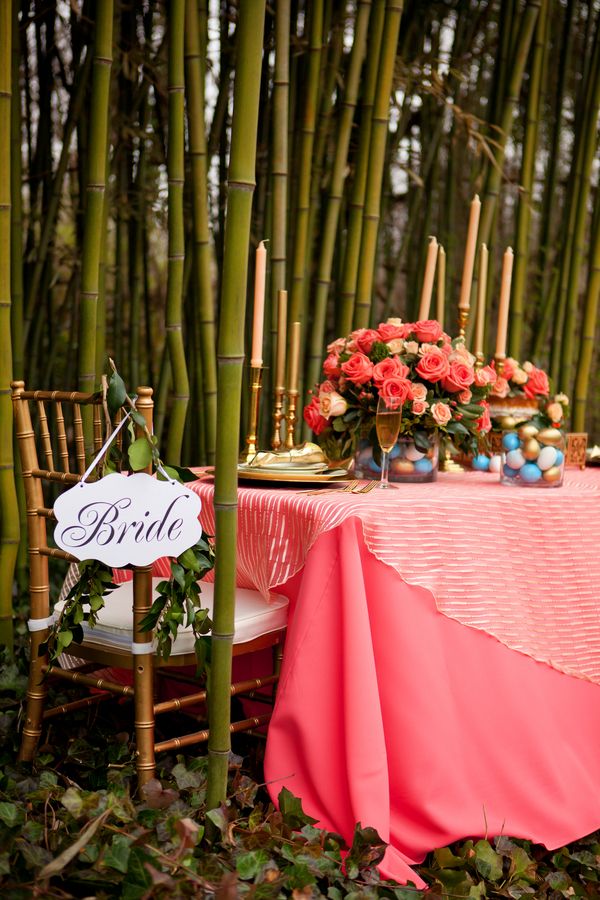 DIY Easter Centerpieces | Coral, Robin's Egg Blue + Gold - www.theperfectpalette.com photo by Danielle Evans Photography