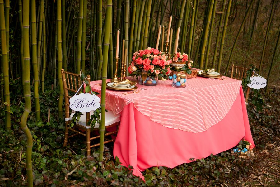 DIY Easter Centerpieces | Coral, Robin's Egg Blue + Gold - www.theperfectpalette.com photo by Danielle Evans Photography